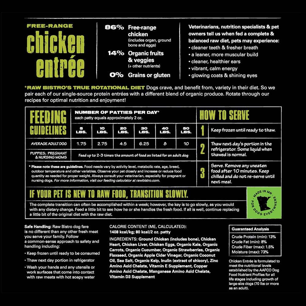 3 lb. Frozen Chicken Entree 6 Pack