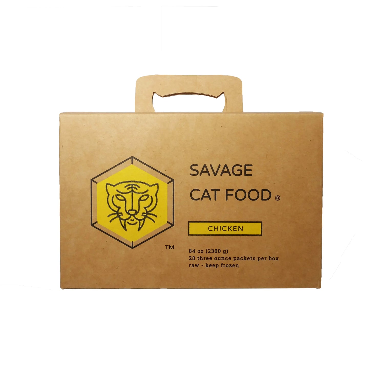Savage Cat Chicken Box, Frozen Raw Cat Food