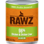 RAWZ® Steam Cooked 96% Chicken & Chicken Liver Recipe, Wet Dog Food, 12.5oz Case of 12
