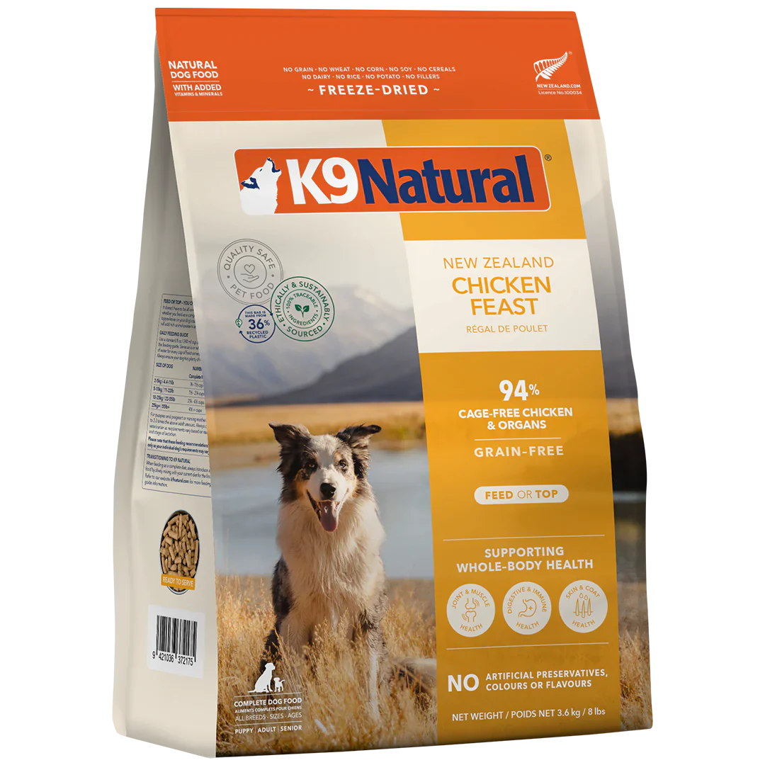 K9 Chicken Feast Freeze-Dried Dog Food