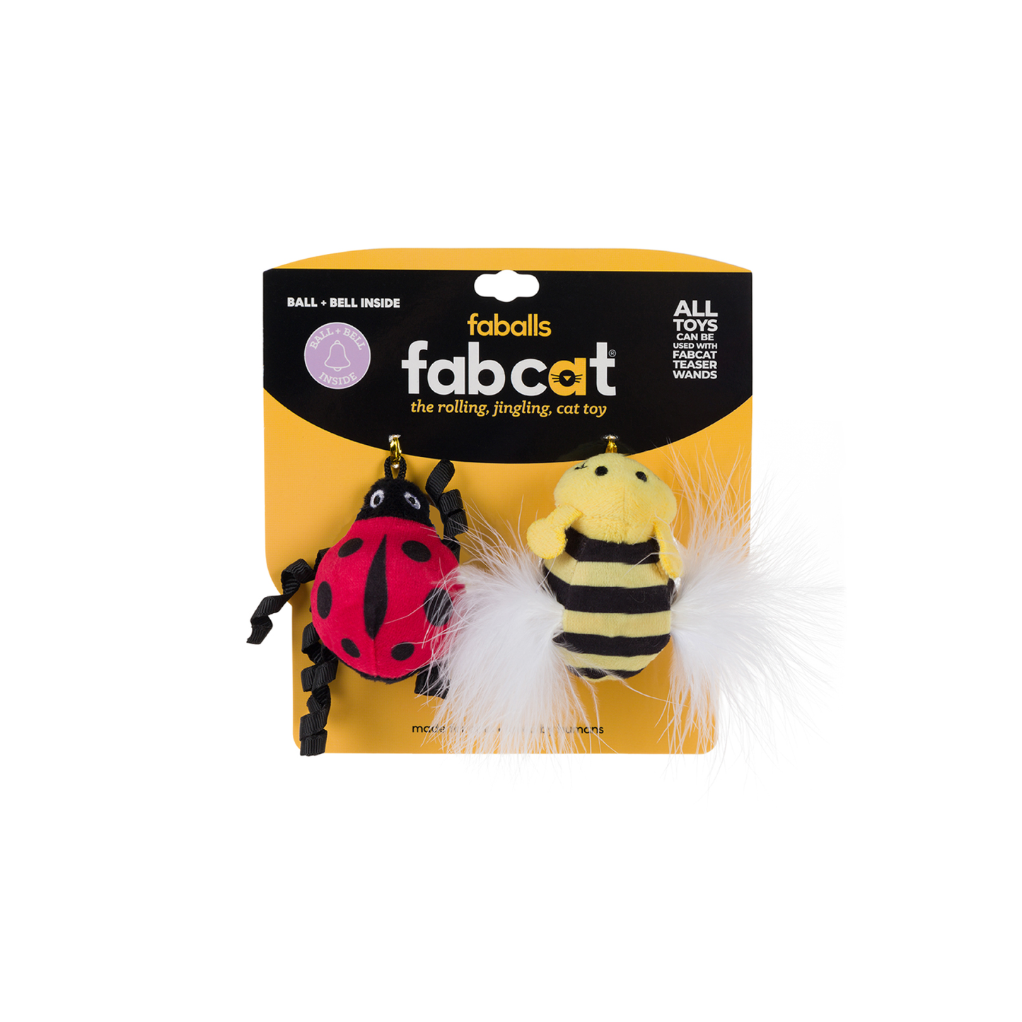 Ladybug/Bumble Bee faball® 2-Pack Cat Toy