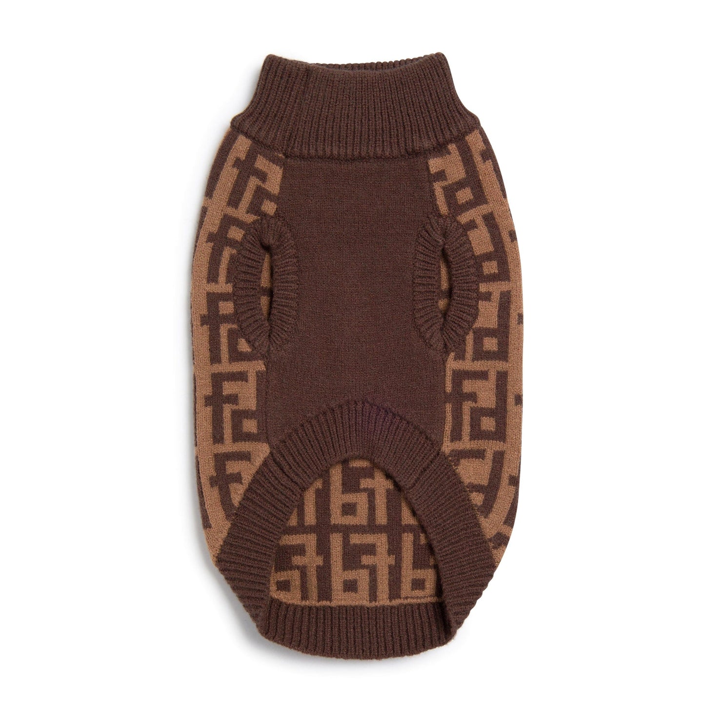 Brown Monogram Sweater