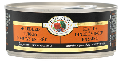Fromm Four-Star Grain-Free Shredded Turkey in Gravy Canned Cat Food