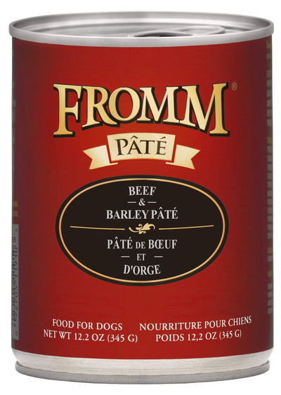 Fromm Beef & Barley PATE Canned Dog Food