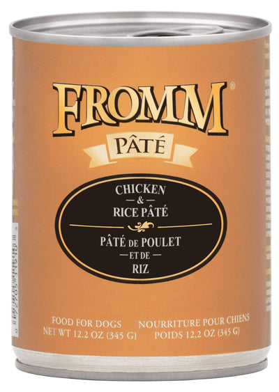 Fromm Chicken & Rice PATE Canned Dog Food