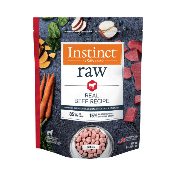 Instinct Raw Frozen Beef Bites Dog Food