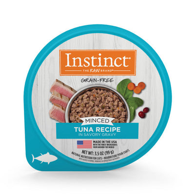 Instinct Original Minced Cups Tuna, Wet Cat Food, 3.5-oz Case of 12