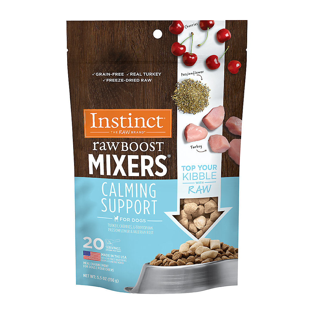 Instinct Raw Boost Mixers Healthy Calming Support Freeze-Dried, Dog Food Topper, 5.5-oz Bag
