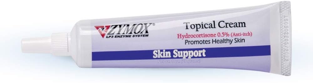 Zymox Topical Cream With 0.5% Hydrocortisone For Pets, 1-oz