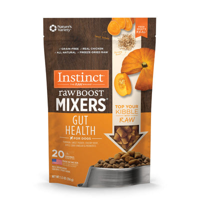Instinct Raw Boost Mixers Gut Health Freeze-Dried Dog Food Topper, 5.5-oz Bag