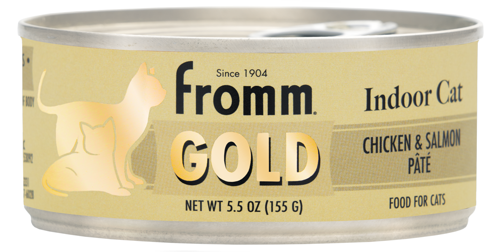 Fromm Gold Indoor Cat Chicken & Salmon Pate Canned Cat Food