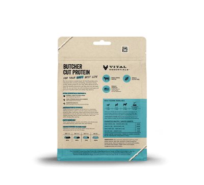 Vital Essentials Beef Recipe Freeze-Dried Raw Protein Mix-In Ground Topper For Dogs