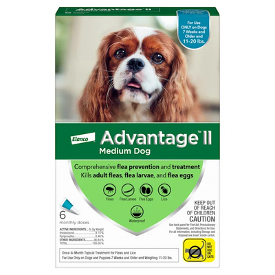 Advantage II - Elanco Flea Treatment for Dogs 11 lbs to 20 lbs