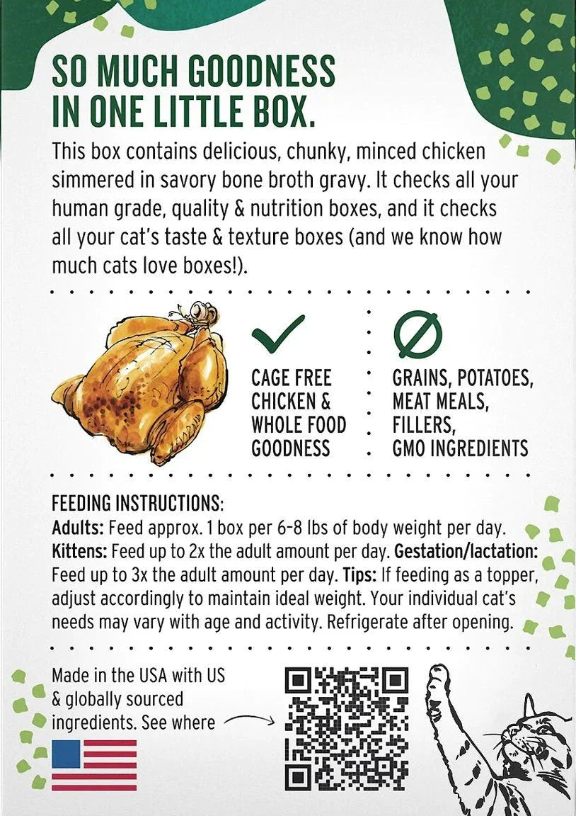 The Honest Kitchen Minced Chicken In Bone Broth Gravy 5.5-oz, Wet Cat Food