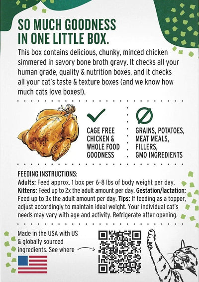 The Honest Kitchen Minced Chicken In Bone Broth Gravy 5.5-oz, Wet Cat Food