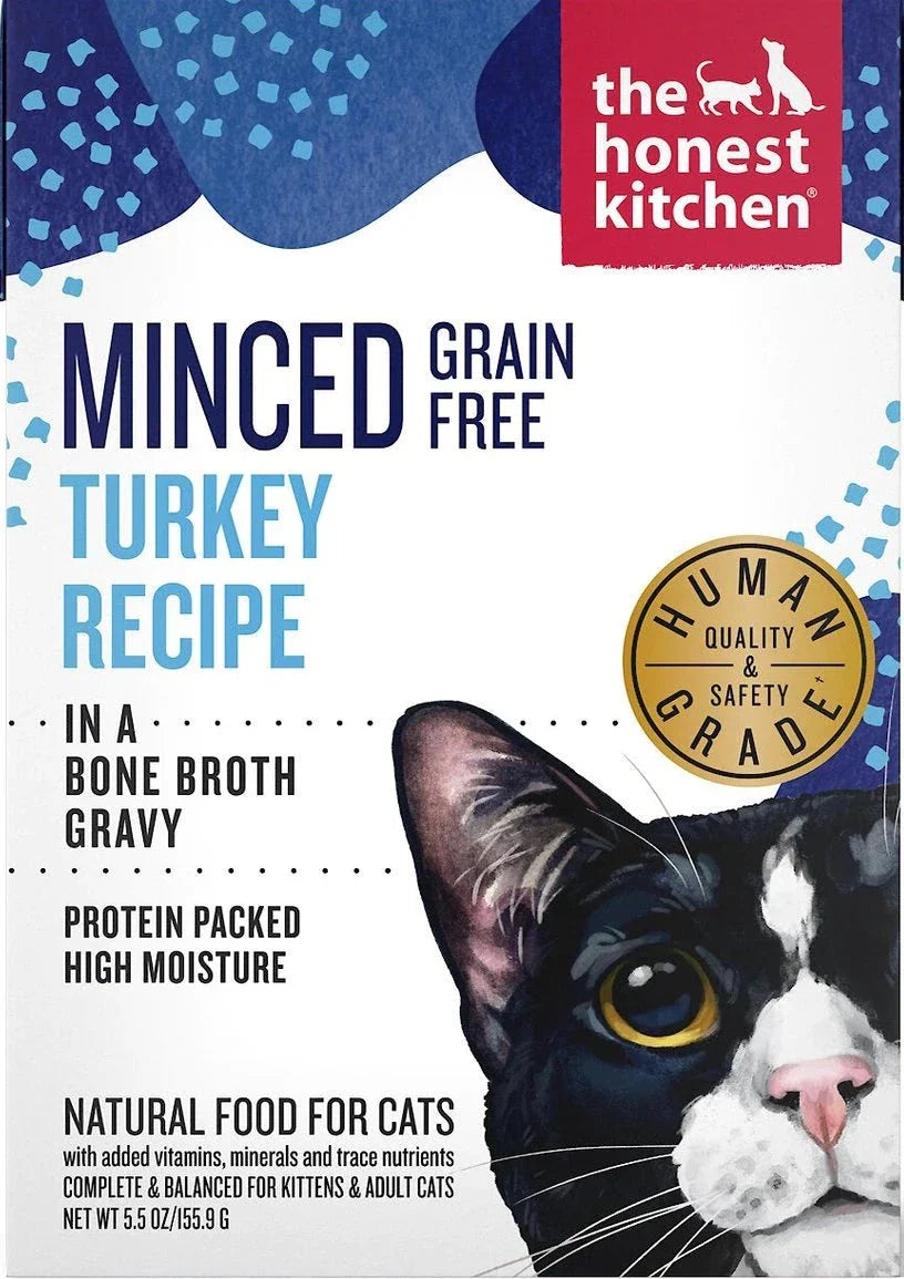 The Honest Kitchen Minced Turkey In Bone Broth Gravy 5.5-oz, Wet Cat Food
