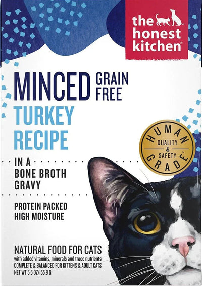 The Honest Kitchen Minced Turkey In Bone Broth Gravy 5.5-oz, Wet Cat Food