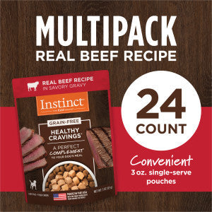 Instinct Healthy Cravings Real Beef Recipe 3-oz, Dog Food Topper