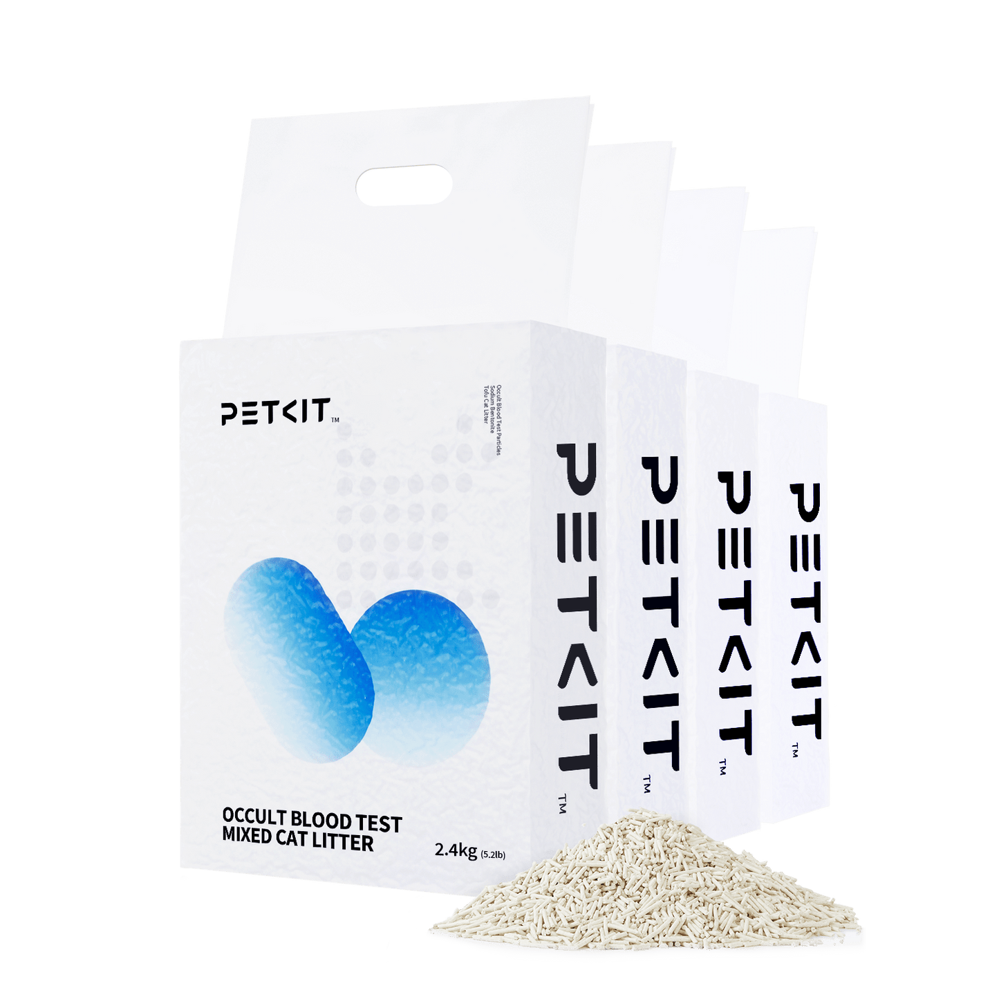 PetKty Occult Blood Test Mixed Cat Litter - 4 Bags