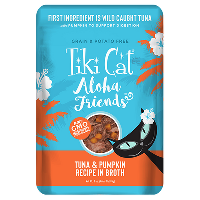 Tiki Cat Aloha Friends Tuna And Pumpkin Recipe, Wet Cat Food