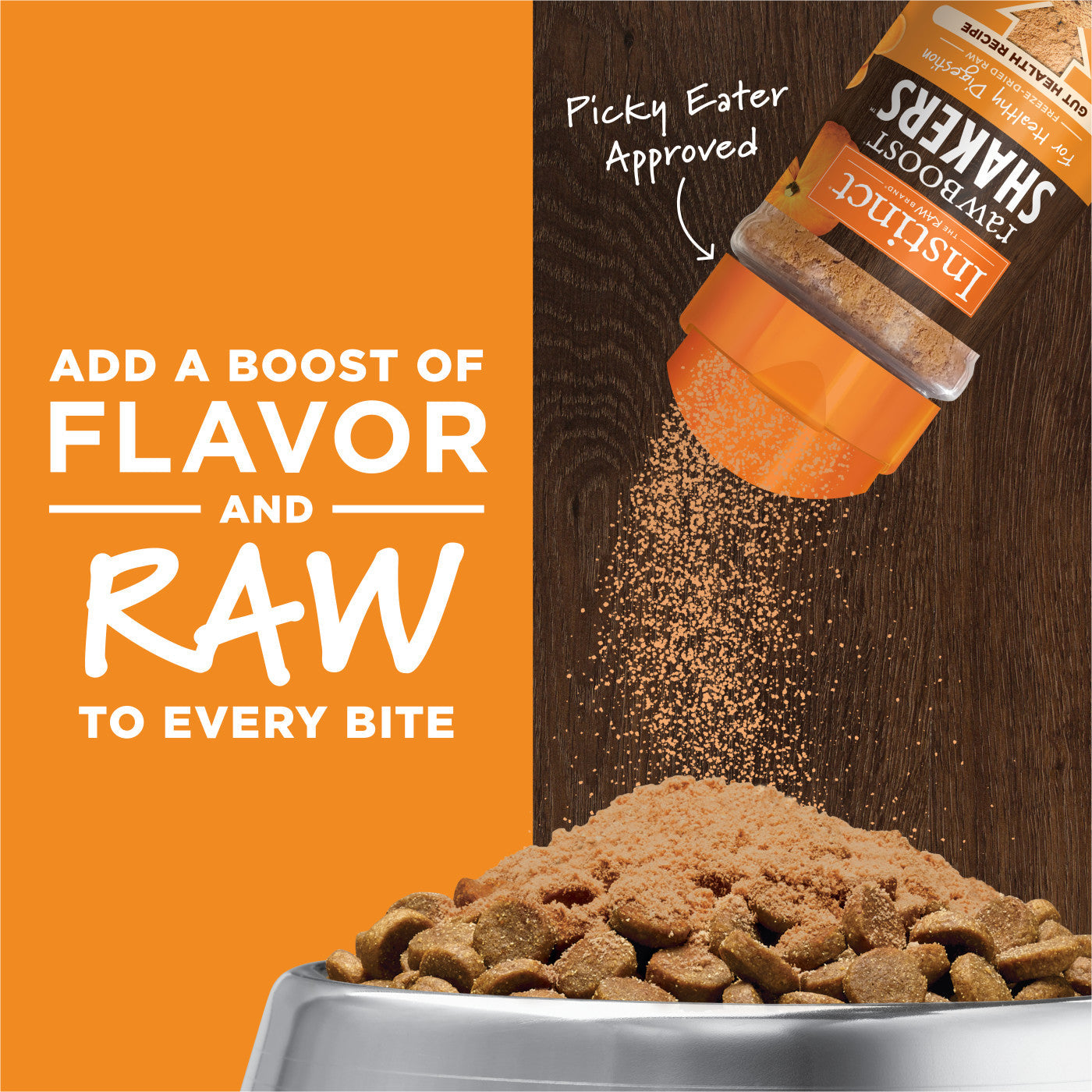 Instinct Raw Boost Shakers Gut Health Recipe 5.5-oz, Freeze-Dried Meal Topper