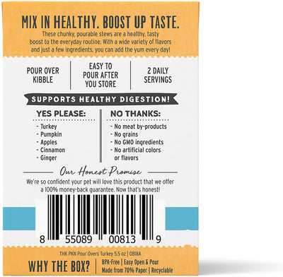 The Honest Kitchen Pour Overs Turkey & Pumpkin Stew 5.5-oz, Dog Food Topper