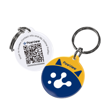 PawView Anti-Loss Smart Pet ID Tag with QR Code TN102 Brand Symbol